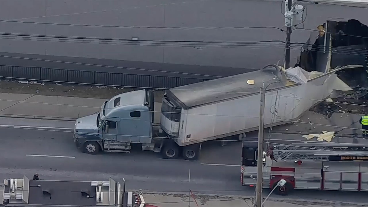 Dump Truck Inside Nj Target After Crash Involving Tractor Trailer 1.jpg